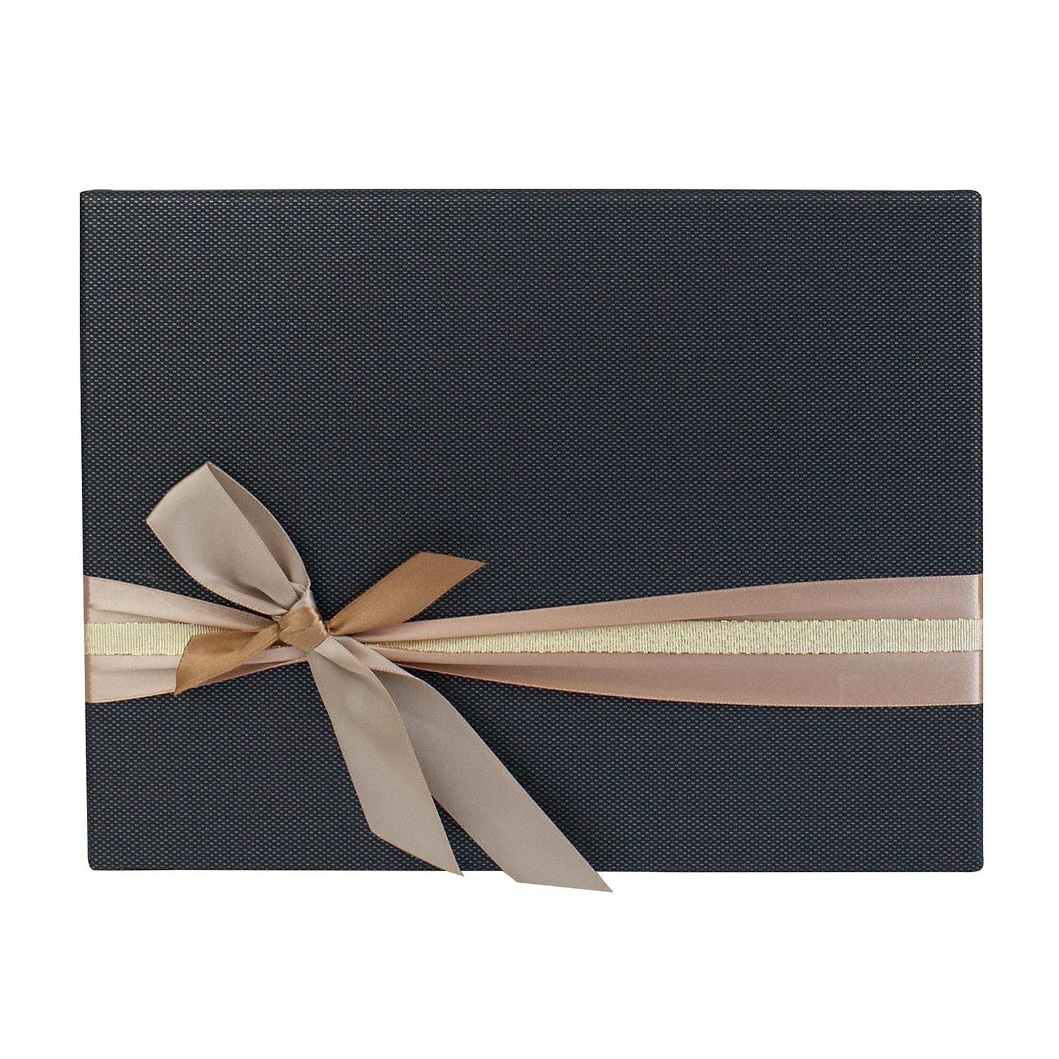 Emartbuy Rigid Gift Box with Ribbon, Rectangular Quality